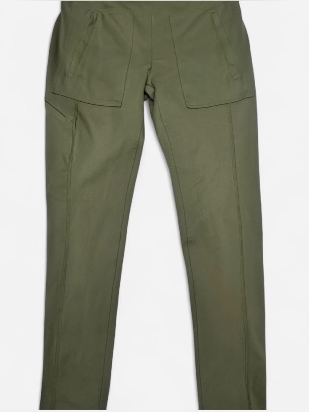 Women's Olive Green Slim Utility Leggings
